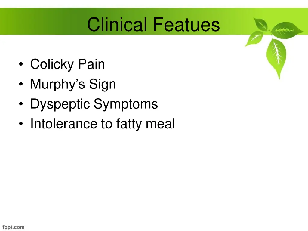clinical featues