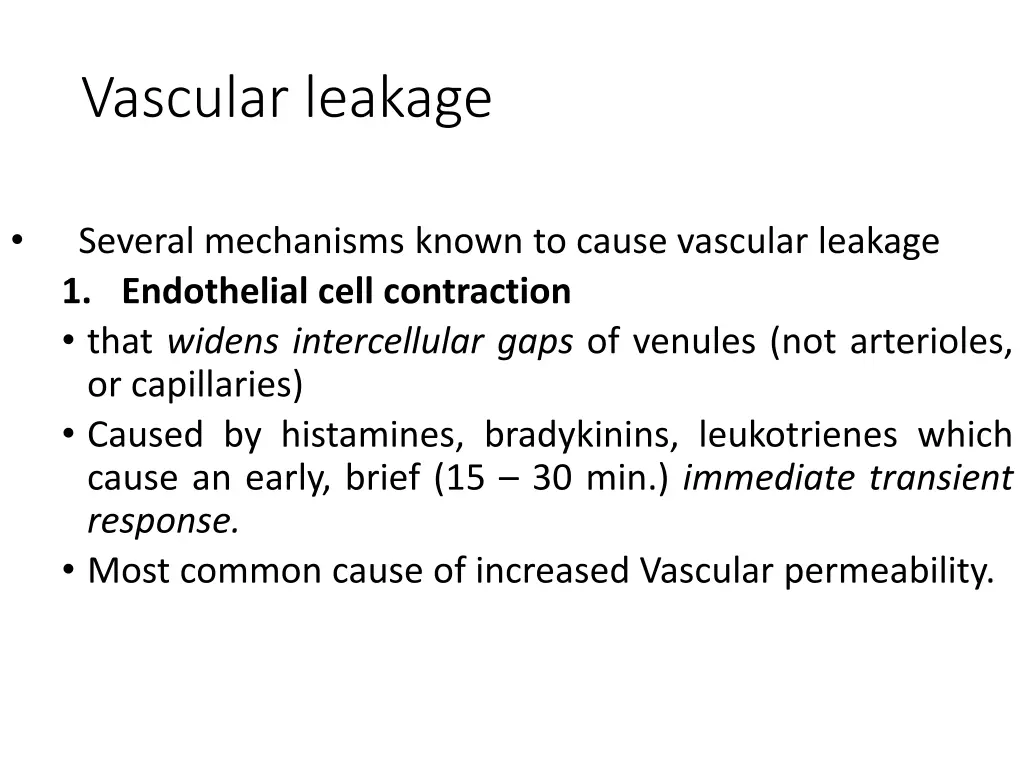 vascular leakage 1