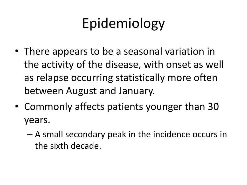 epidemiology 1