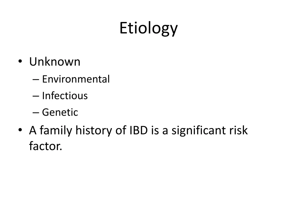etiology 1