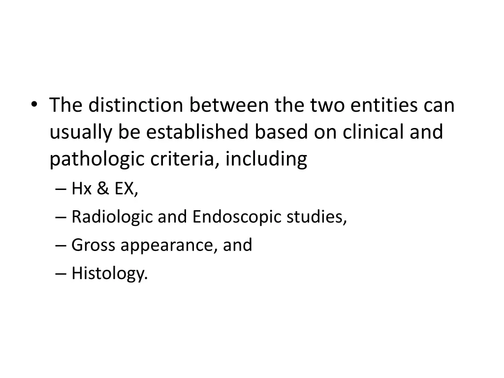 the distinction between the two entities