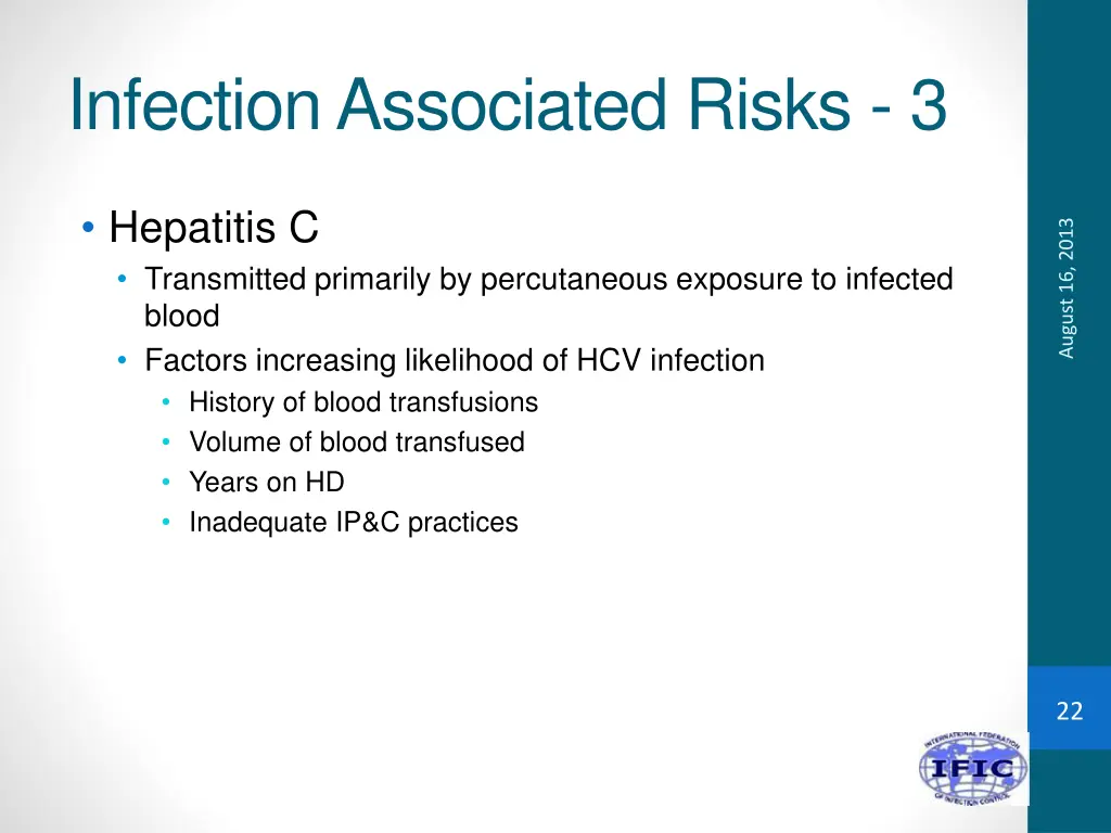 infection associated risks 3