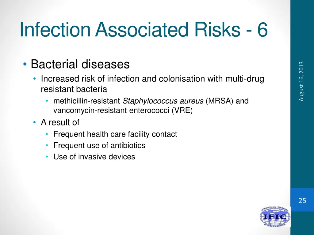 infection associated risks 6