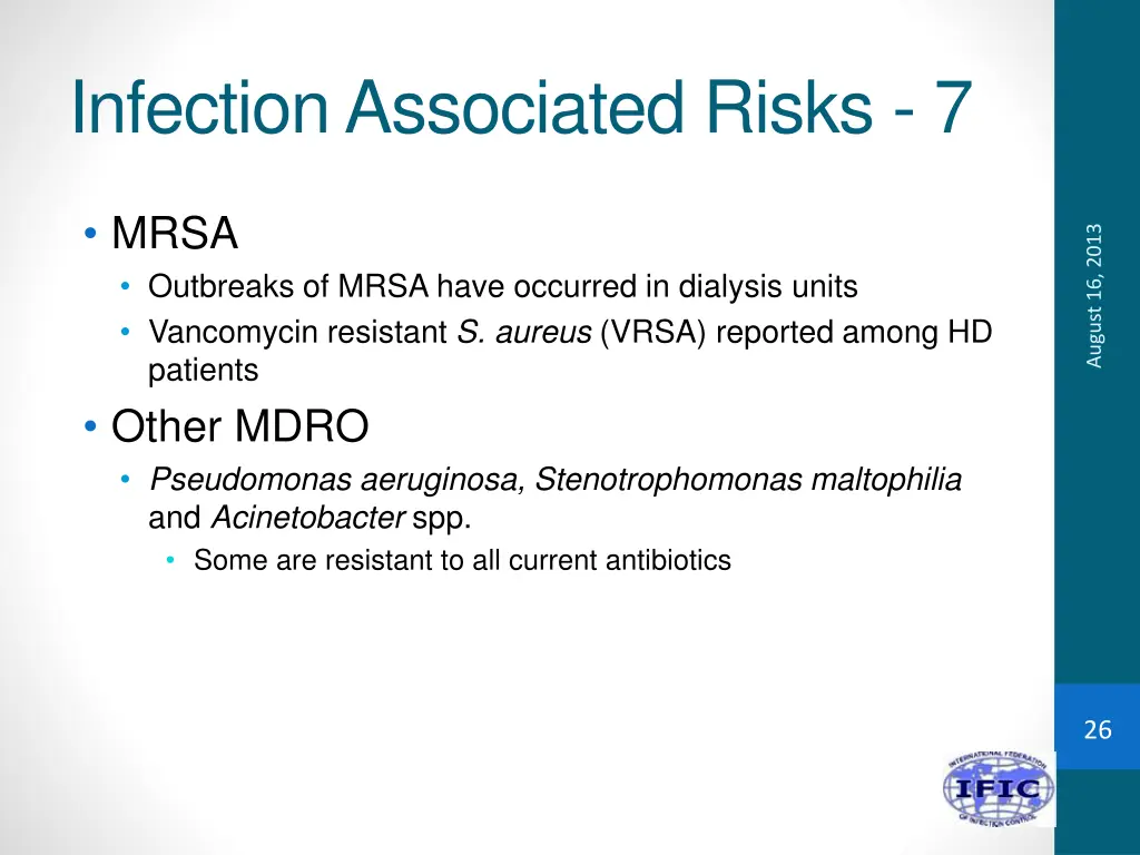 infection associated risks 7