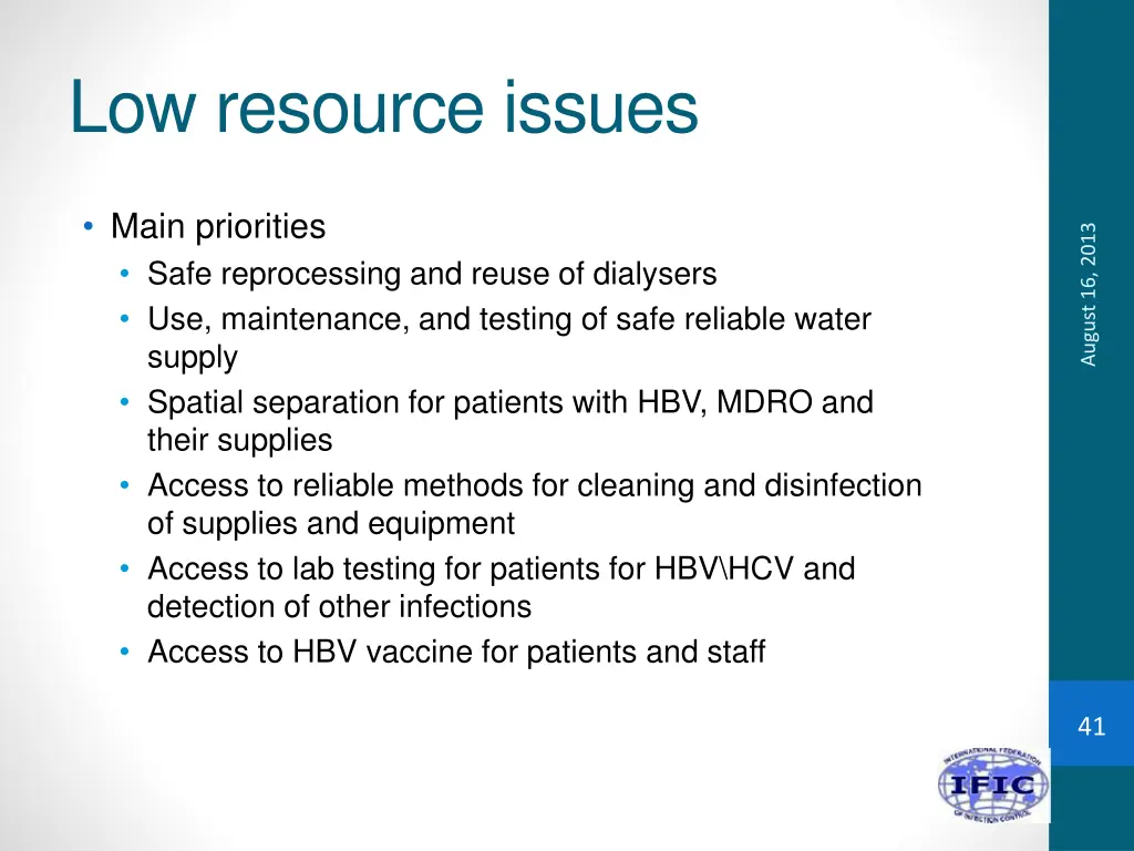 low resource issues