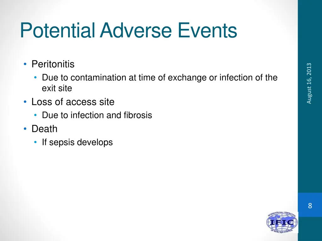 potential adverse events