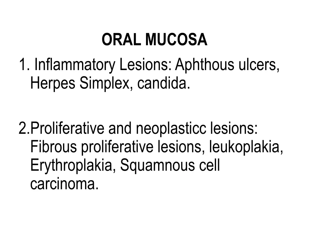 oral mucosa