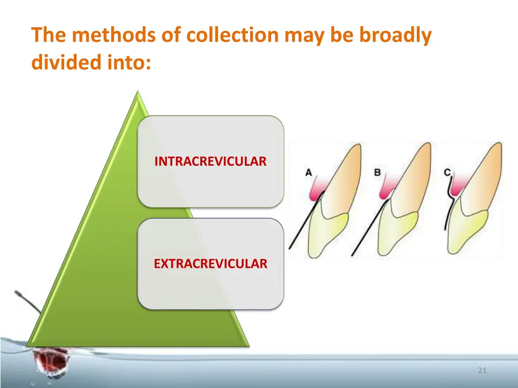 the methods of collection may be broadly divided