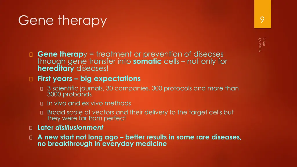 gene therapy