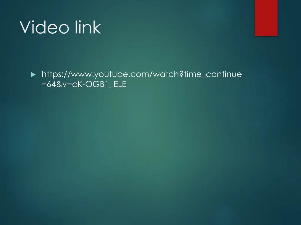 video link