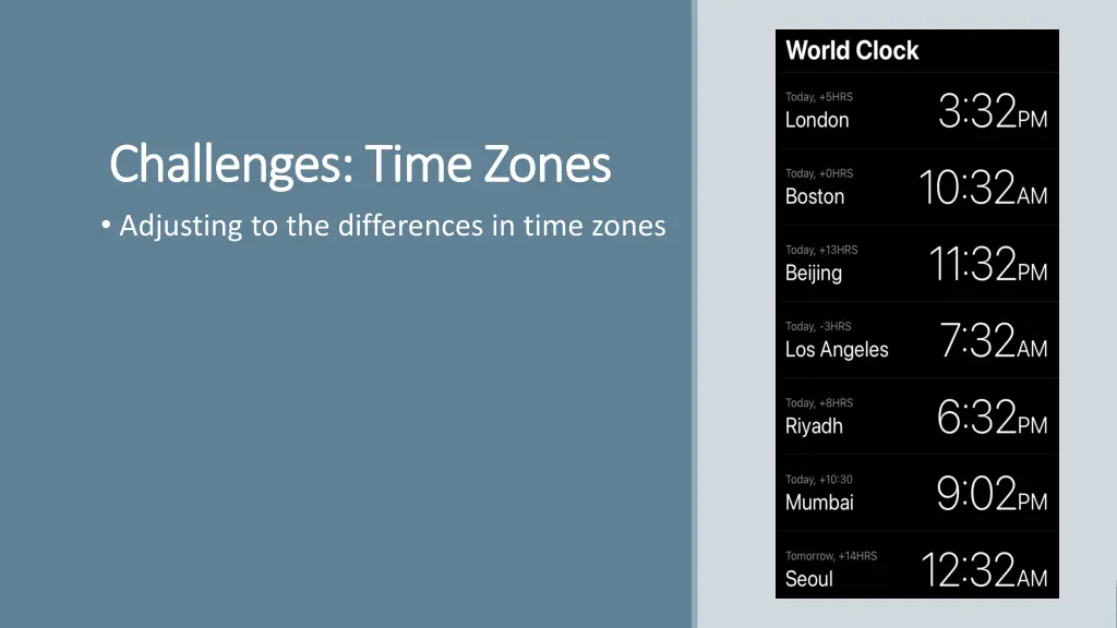 challenges time zones challenges time zones