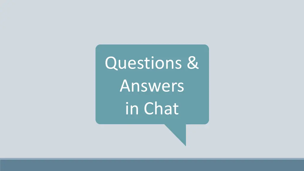 questions answers in chat