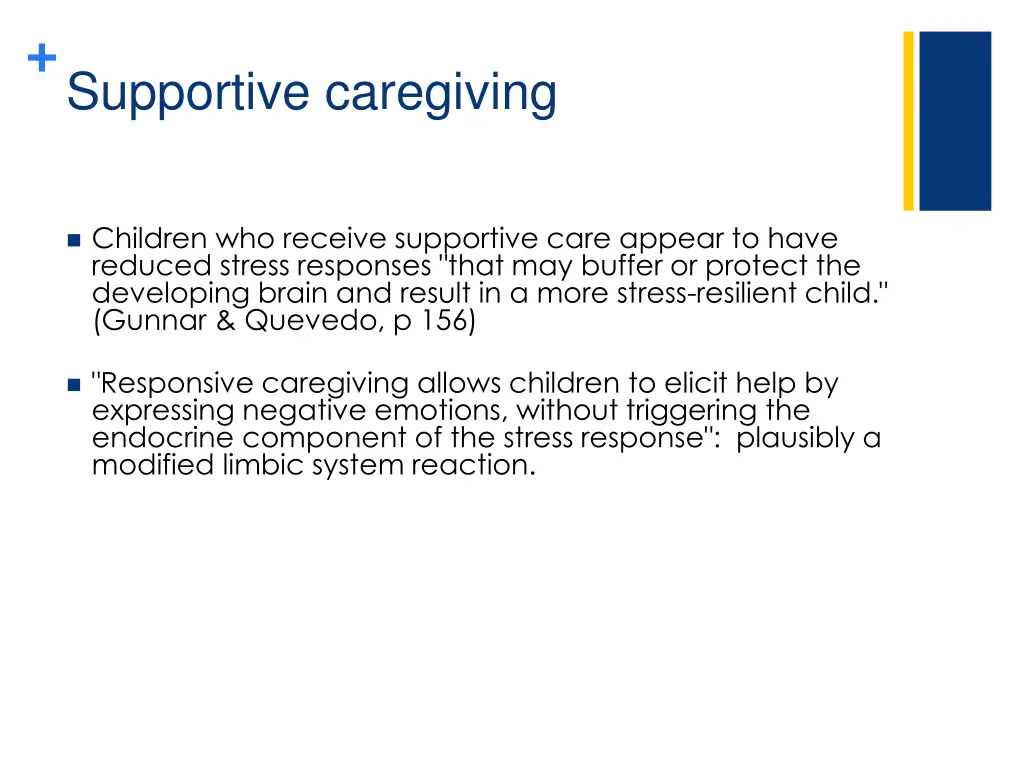 supportive caregiving