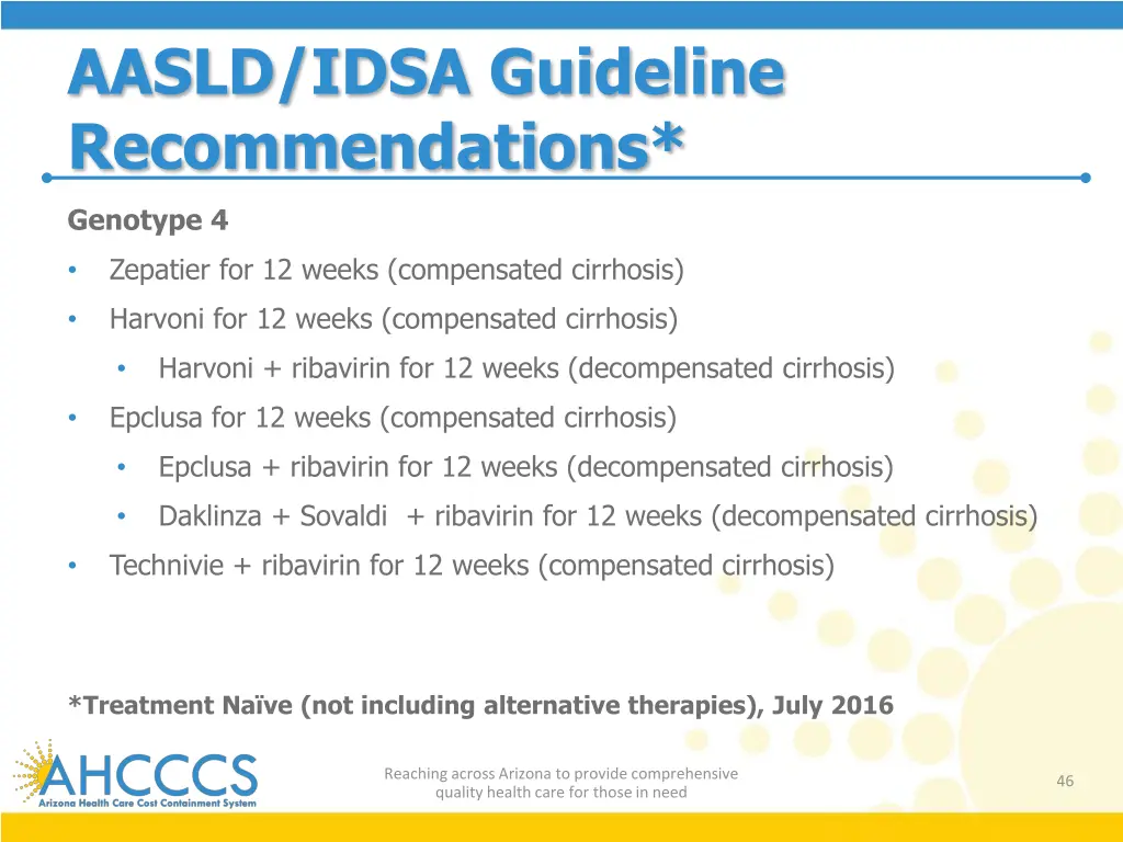 aasld idsa guideline recommendations