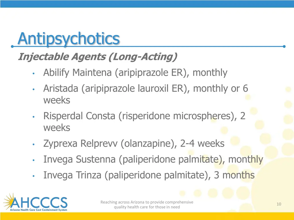 antipsychotics injectable agents long acting