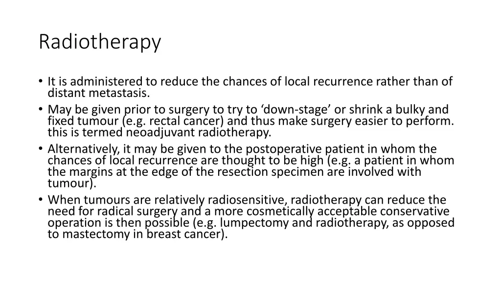 radiotherapy