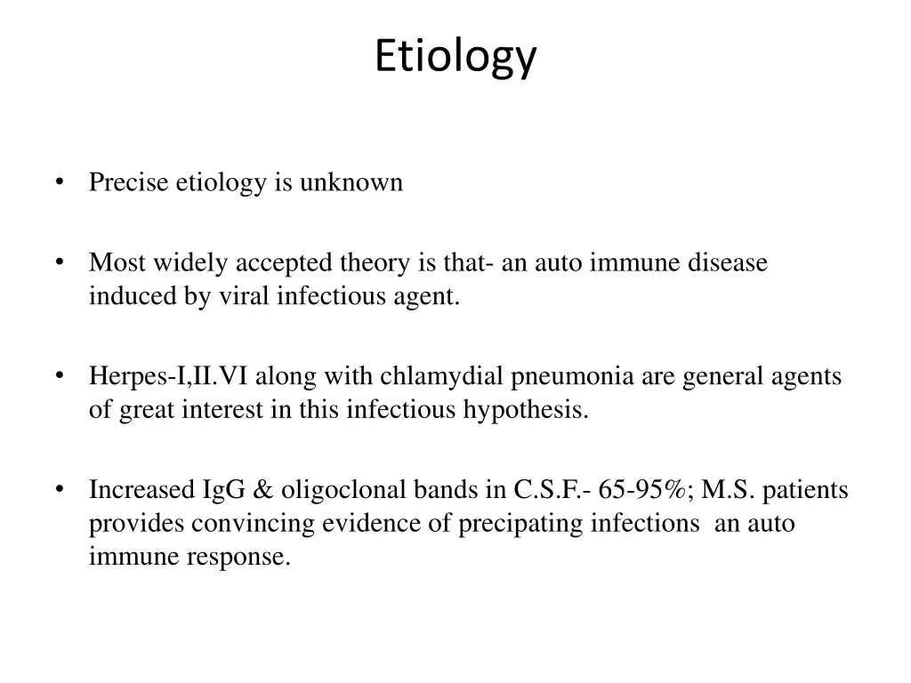 etiology