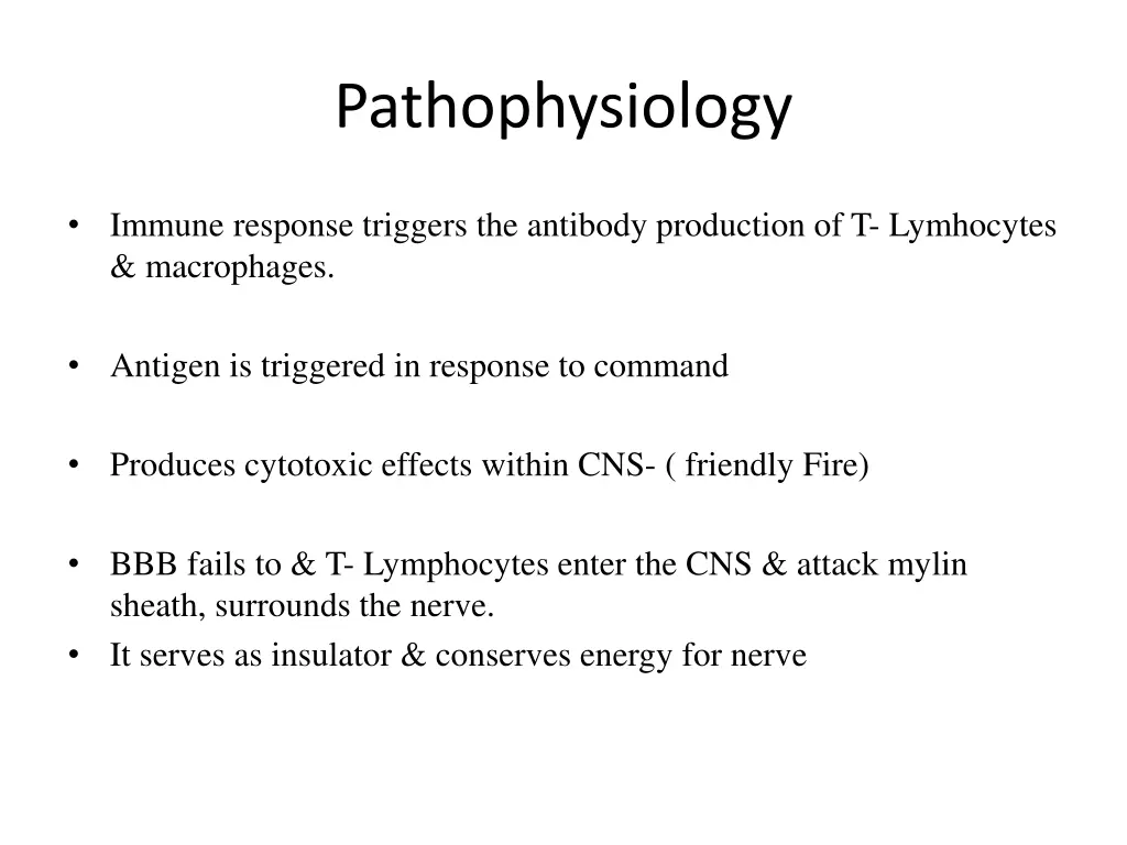 pathophysiology