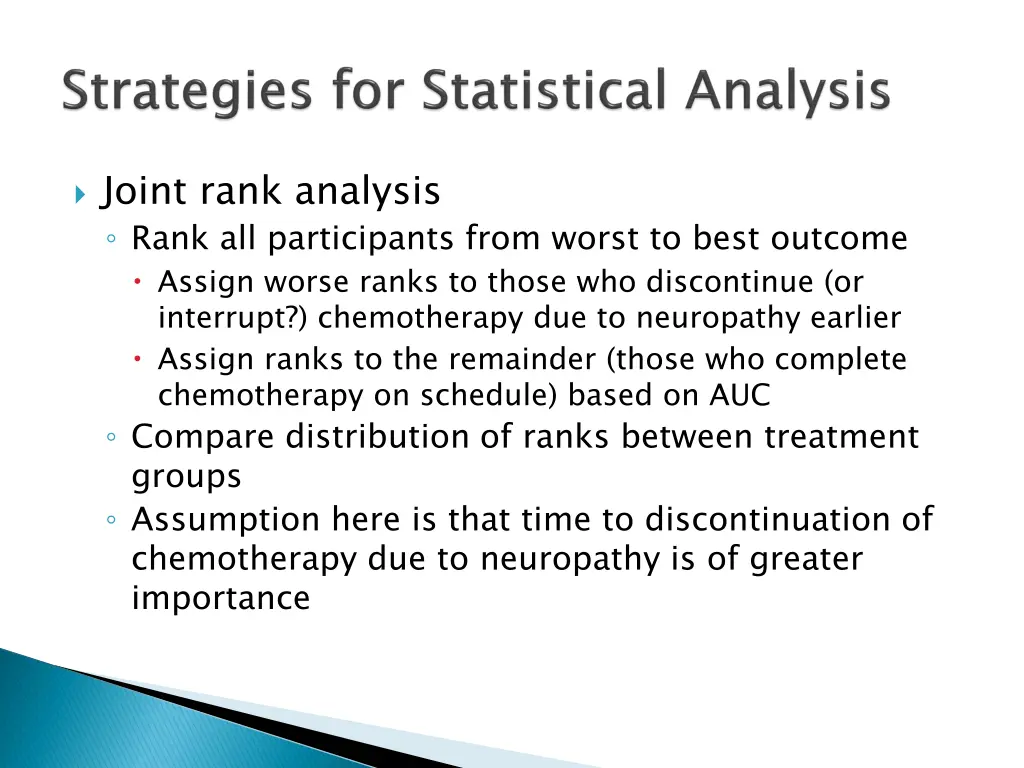 joint rank analysis rank all participants from