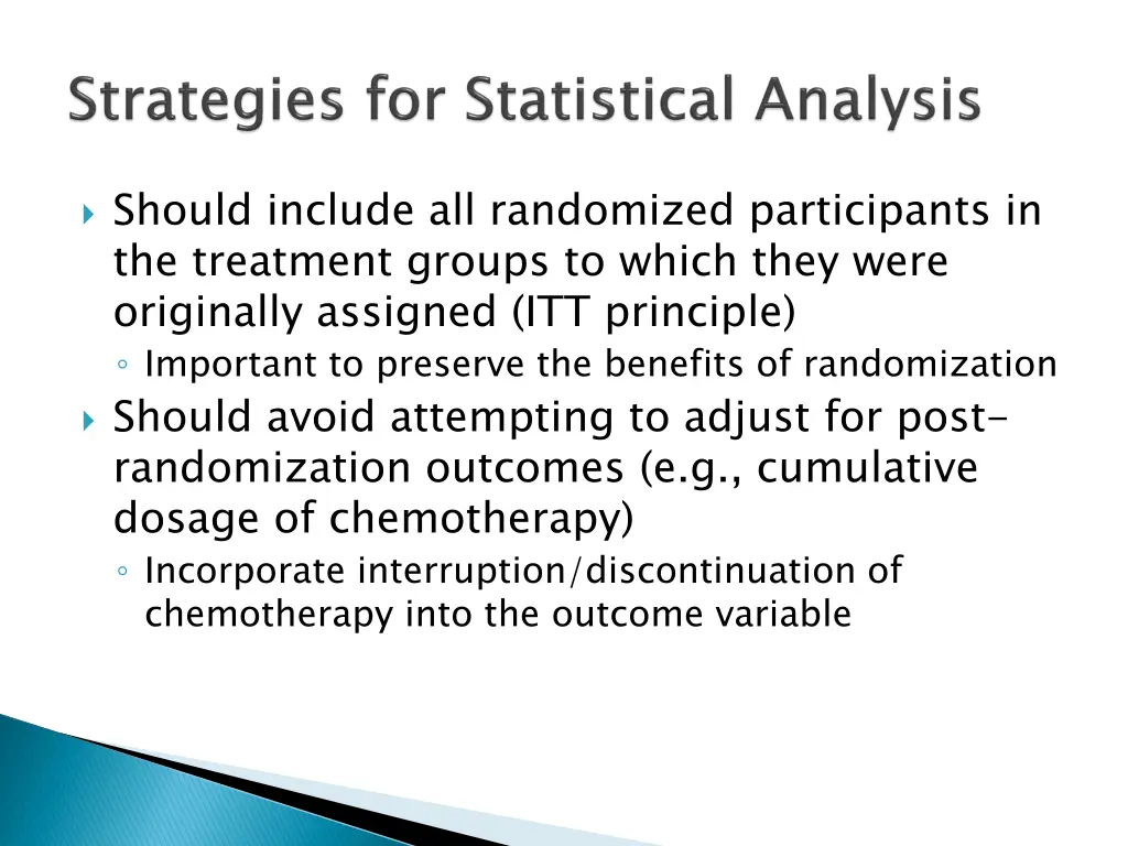 should include all randomized participants