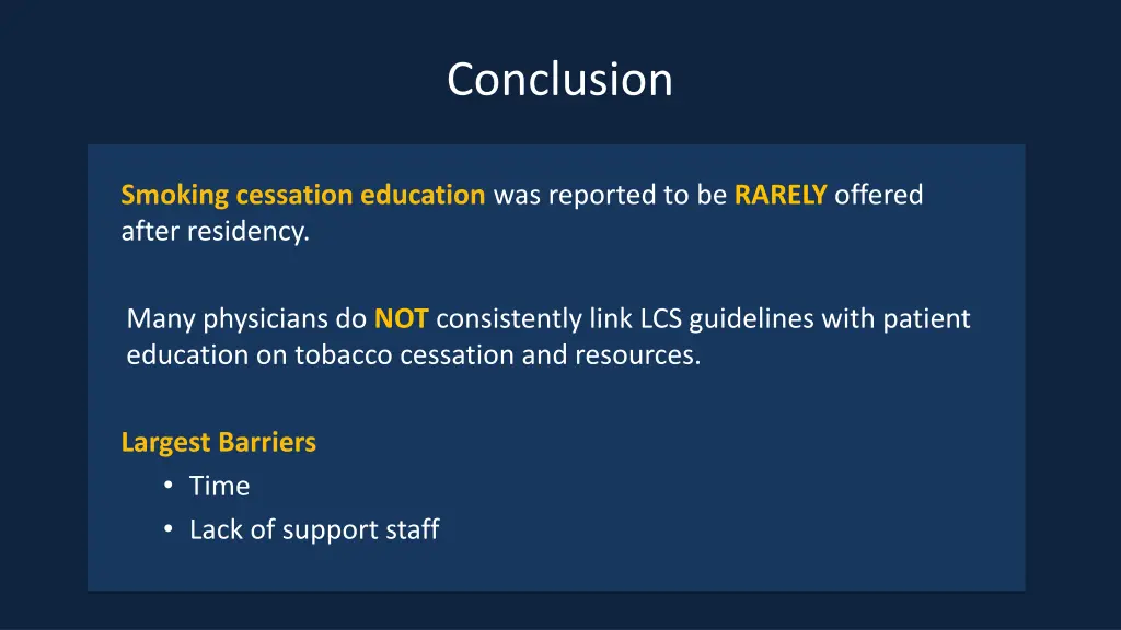 conclusion