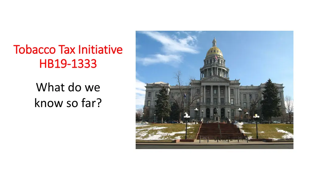 tobacco tax initiative tobacco tax initiative