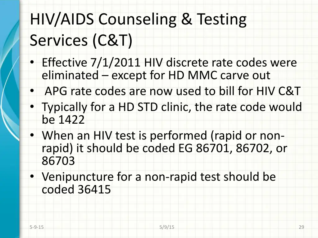 hiv aids counseling testing services