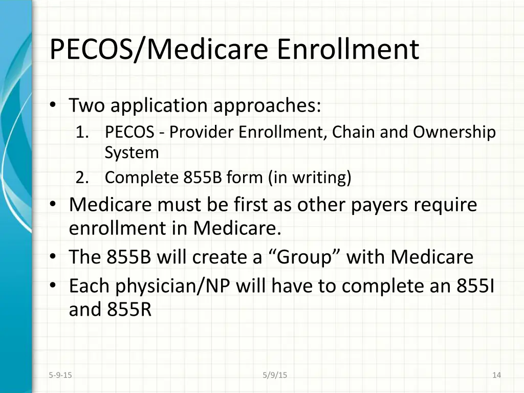 pecos medicare enrollment