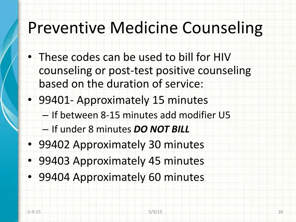 preventive medicine counseling