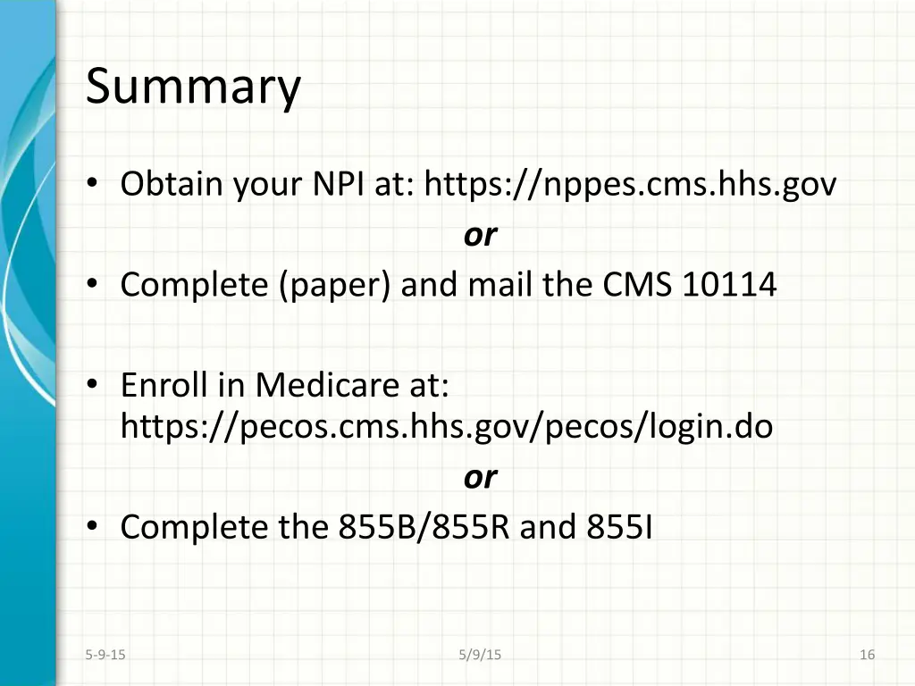 summary