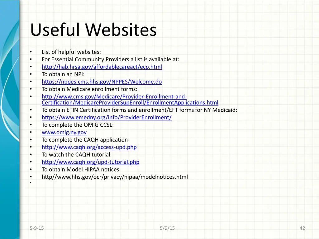 useful websites