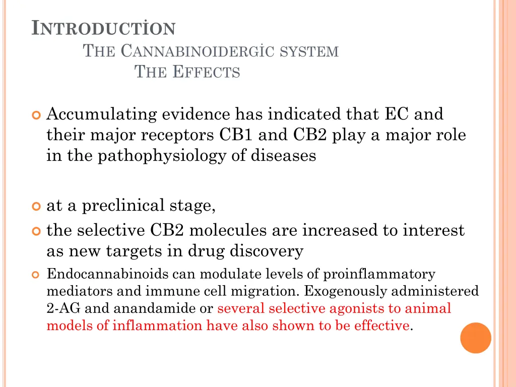 i ntroduct on t he c annabinoid erg c system 8
