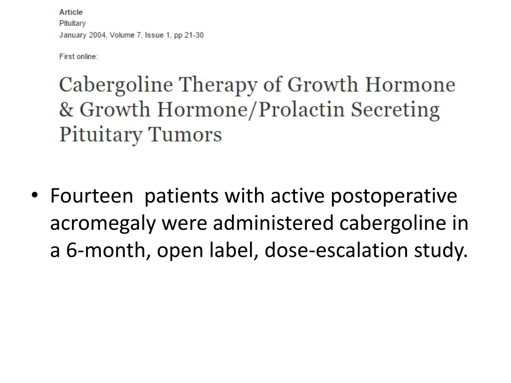 fourteen patients with active postoperative