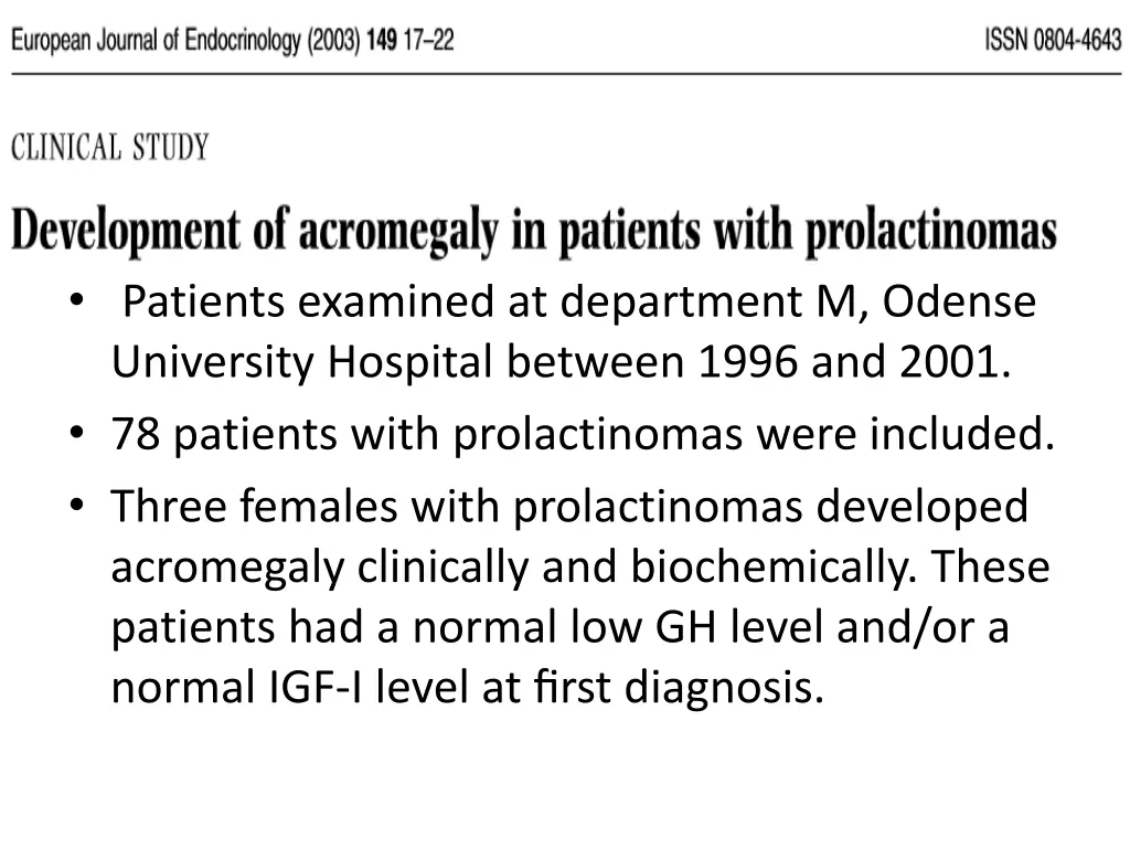 patients examined at department m odense