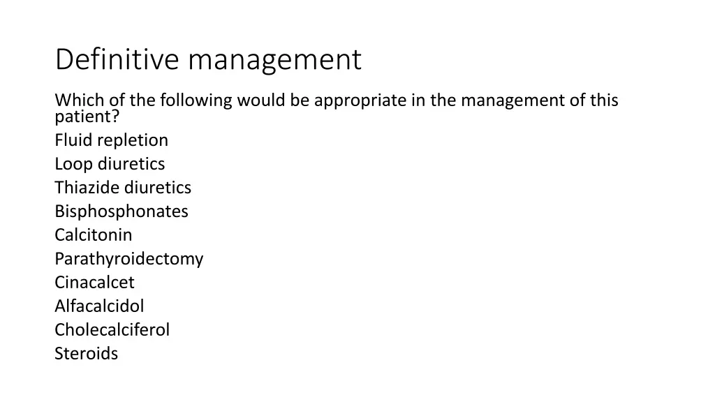definitive management
