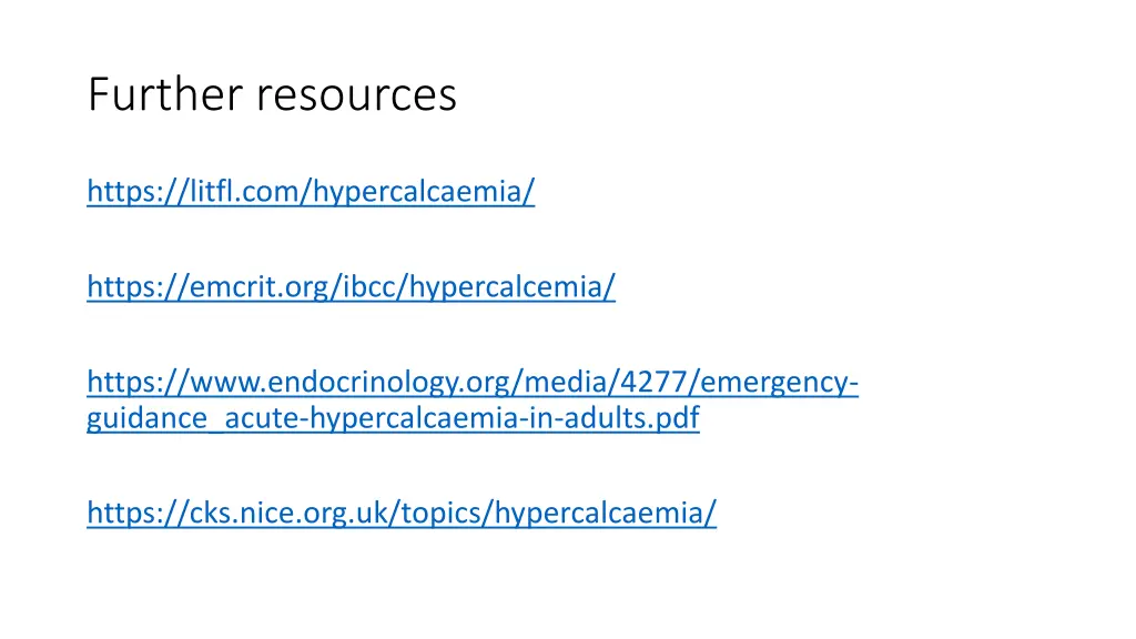further resources