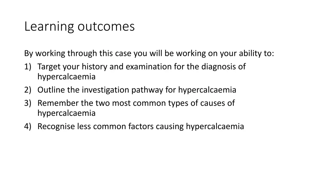 learning outcomes 1