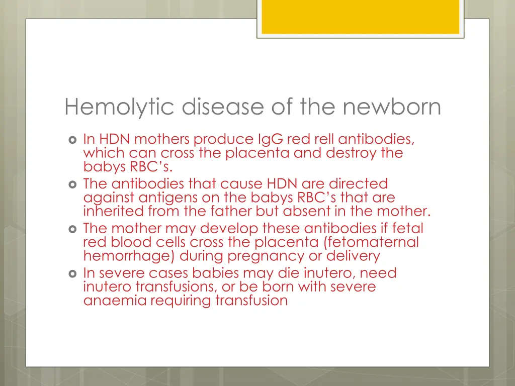 hemolytic disease of the newborn