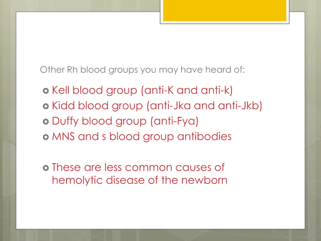 other rh blood groups you may have heard of