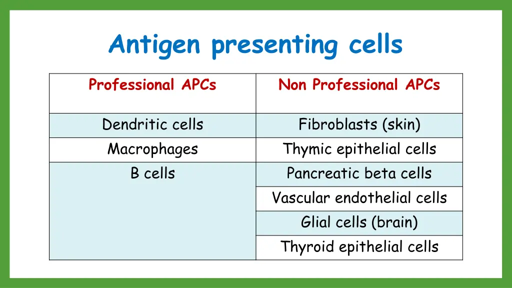 antigen presenting cells