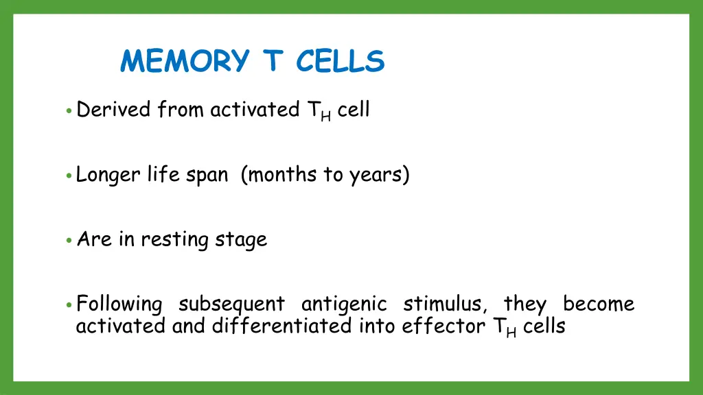 memory t cells