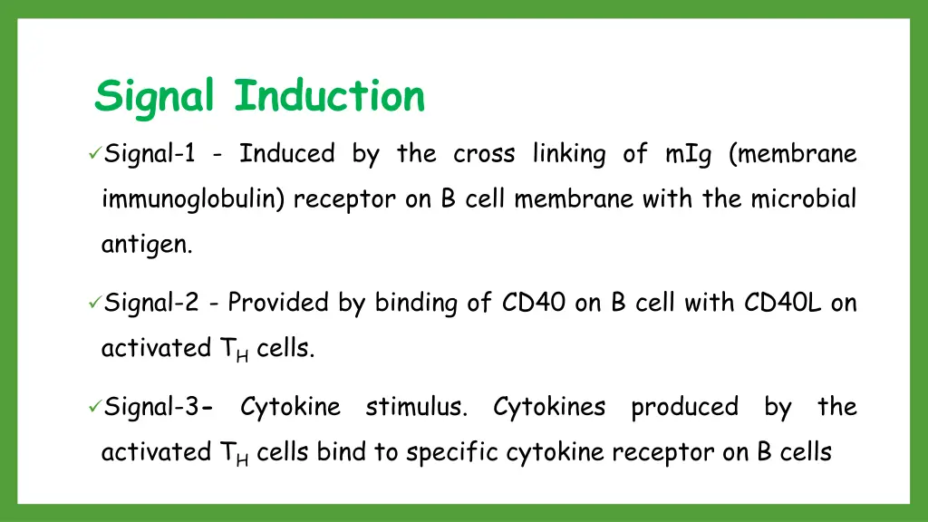 signal induction