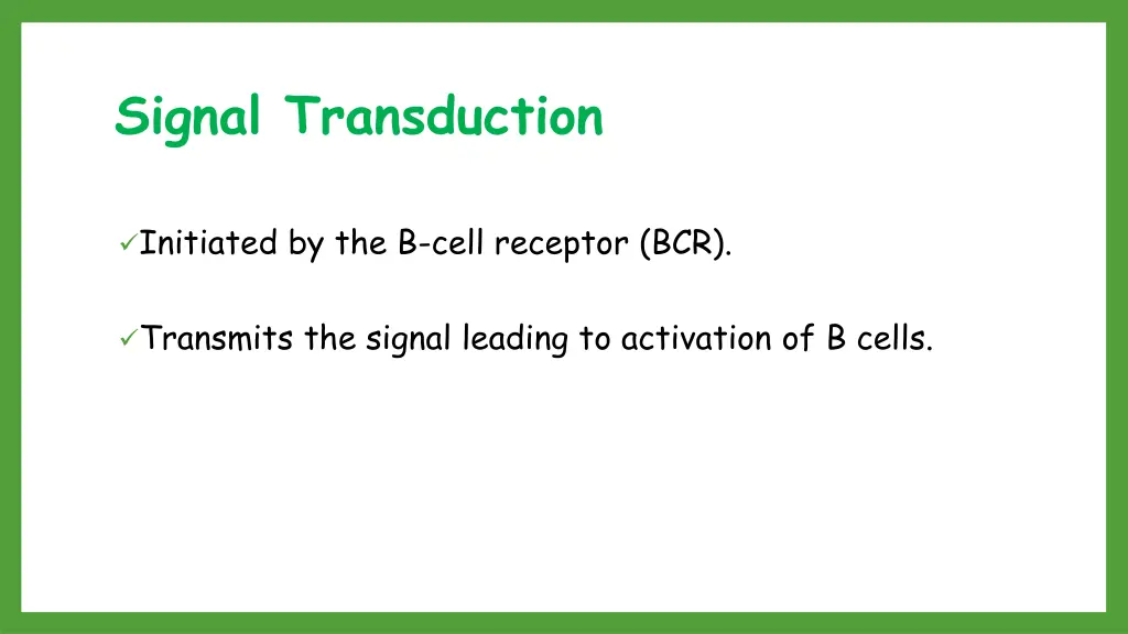 signal transduction