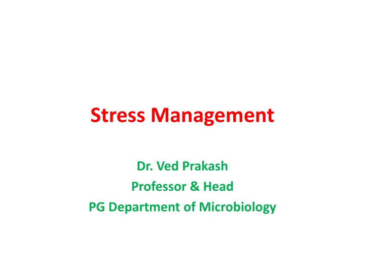 stress management