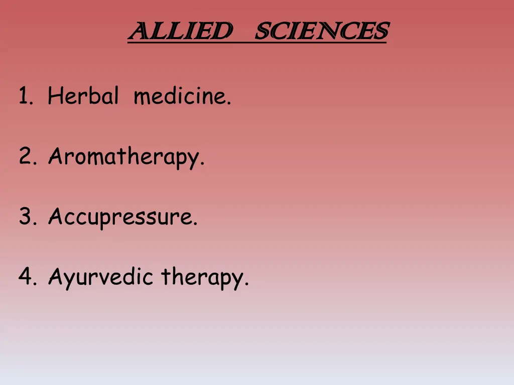allied sciences allied sciences