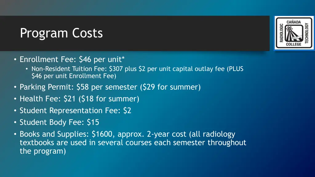 program costs