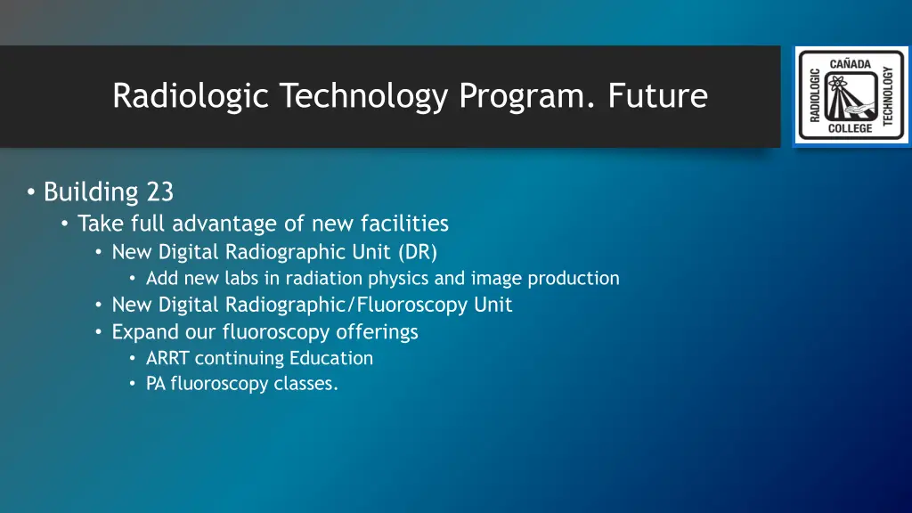 radiologic technology program future
