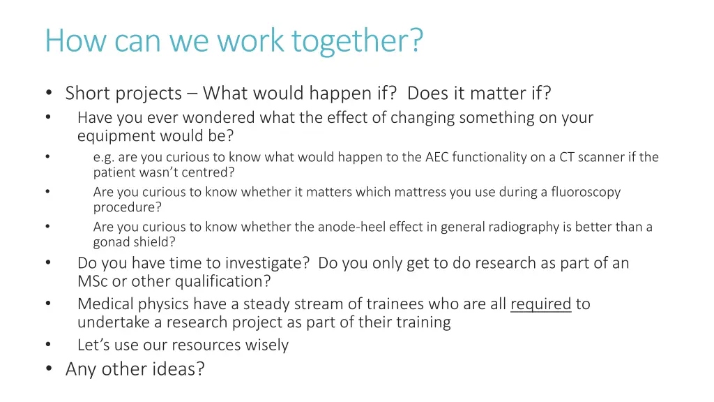how can we work together 1