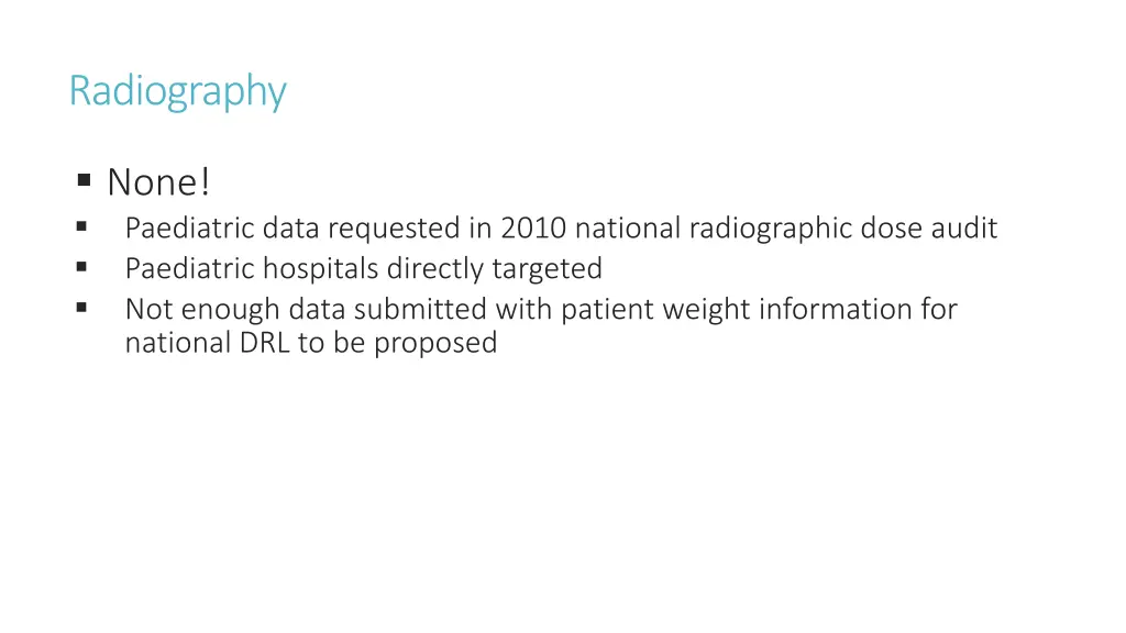 radiography
