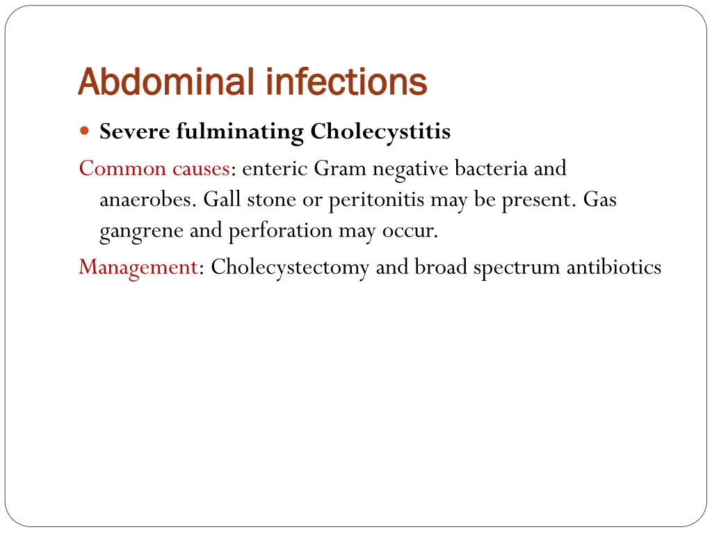 abdominal infections abdominal infections